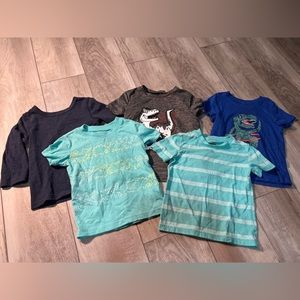 2T Boys 5pc Short Lot Cat & Jack, Jumping Beans